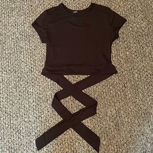 Rue21 size medium black crop top
